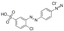4-[(2-chloro-5-sulphophenyl)azo]benzenediazonium chloride Structure