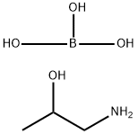 (2-hydroxypropyl)ammonium dihydrogen orthoborate Struktur