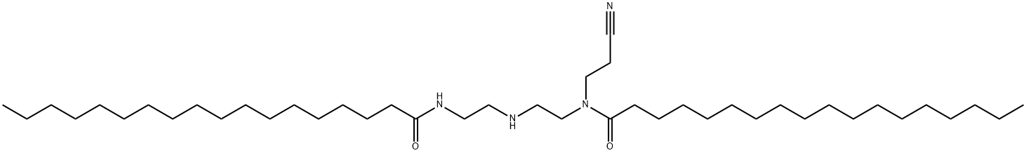 N-(2-Cyanoethyl)-N-[2-[[2-[(1-oxooctadecyl)amino]ethyl]amino]ethyl]octadecanamide,68003-27-0,结构式