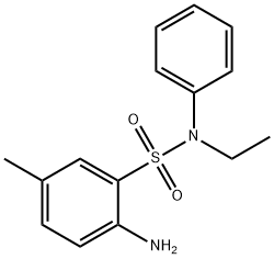 2-amino-N-ethyl-5-methyl-N-phenylbenzenesulphonamide,68003-36-1,结构式
