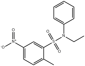 N-ethyl-4-nitro-N-phenyltoluene-2-sulphonamide Struktur