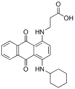 N-[4-(cyclohexylamino)-9,10-dihydro-9,10-dioxoanthracen-1-yl]-beta-alanine Struktur