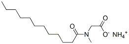 ammonium N-methyl-N-(1-oxododecyl)glycinate Struktur