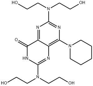 4-Despiperidinyl-4-hydroxy Dipyridamole Struktur