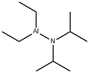 ジエチル[ビス(1-メチルエチル)アミノ]アルミニウム 化学構造式
