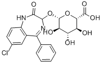 oxazepam glucuronide Structure