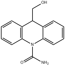 9-ヒドロキシメチル-10-カルバモイルアクリダン 化学構造式