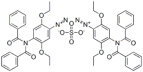 4-[bis(benzoyl)amino]-2,5-diethoxybenzenediazonium sulphate|