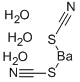 BARIUM THIOCYANATE TRIHYDRATE Structure