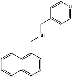 萘-1-基-甲基吡啶-4-基-甲胺, 680185-80-2, 结构式