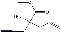 4-Pentenoicacid,2-amino-2-(2-propynyl)-,methylester,(-)-(9CI) Structure