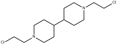 1,1'-ビス(2-クロロエチル)-4,4'-ビピペリジン 化学構造式