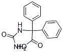 α-[(アミノカルボニル)アミノ]-α-フェニルベンゼン酢酸 化学構造式