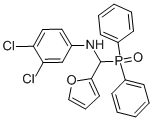 (((3,4-二氯苯基)氨基)(呋喃-2-基)甲基)二苯基氧化膦, 680212-11-7, 结构式