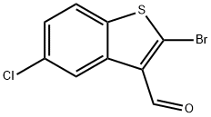2-溴-5-氯-1-苯并噻吩-3-甲醛, 680212-97-9, 结构式