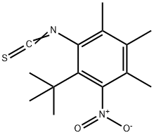 2-(TERT-BUTYL)-4,5,6-TRIMETHYL-3-NITROPHENYL ISOTHIOCYANATE Struktur