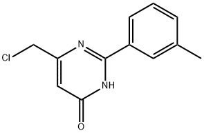 6-(氯甲基)-2-(3-甲基苯基)嘧啶-4-醇 结构式