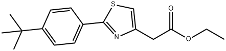 ETHYL 2-(2-[4-(TERT-BUTYL)PHENYL]-1,3-THIAZOL-4-YL)ACETATE Structure