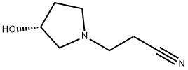 1-Pyrrolidinepropanenitrile,3-hydroxy-,(3R)-(9CI) Structure