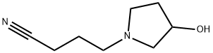 1-Pyrrolidinebutanenitrile, 3-hydroxy- (9CI) Structure