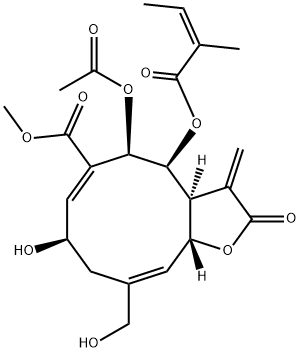メルカンチンB 化学構造式
