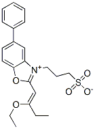 2-(2-ethoxybut-1-enyl)-5-phenyl-3-(3-sulphonatopropyl)benzoxazolium|