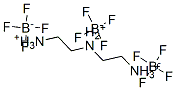 N-(2-ammonioethyl)ethylenediammonium tris[tetrafluoroborate(1-)]  Struktur