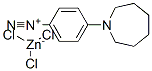 4-(hexahydro-1H-azepin-1-yl)benzenediazonium trichlorozincate 结构式
