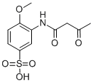 Acetoacetic-2-methoxy-5-sulfonicacidanilide 化学構造式