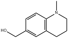 1,2,3,4-テトラヒドロ-1-メチル-6-キノリンメタノール 化学構造式