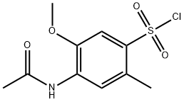 4-アセチルアミノ-5-メトキシ-2-メチルベンゼンスルホン酸クロリド 化学構造式