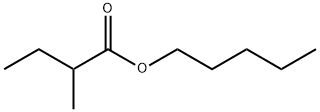 2-メチルブタン酸ペンチル 化学構造式