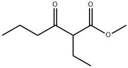 2-エチル-3-オキソヘキサン酸メチル 化学構造式