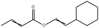 2-cyclohexylvinyl 2-butenoate Structure