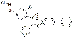 Ethanone,  2-[(4-chloro[1,1-biphenyl]-4-yl)oxy]-1-(2,4-dichlorophenyl)-2-(1H-imidazol-1-yl)-,  monohydrochloride  (9CI) Structure