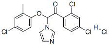 Ethanone,  2-(4-chloro-2-methylphenoxy)-1-(2,4-dichlorophenyl)-2-(1H-imidazol-1-yl)-,  monohydrochloride  (9CI) Struktur