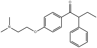 1-[4-[2-(二甲基氨基)乙氧基]苯基]-2-苯基-1-丁酮, 68047-07-4, 结构式