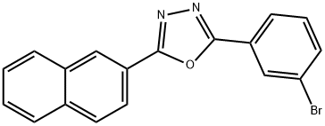 2-(3-BROMOPHENYL)-5-(2-NAPHTHYL)-1,3,4-OXADIAZOLE Struktur
