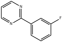 2-(3-フルオロフェニル)ピリミジン 化学構造式