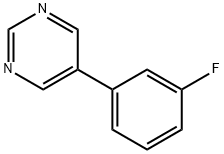 5-(3-フルオロフェニル)ピリミジン 化学構造式