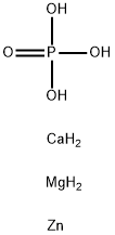phosphoric acid, calcium magnesium zinc salt Struktur