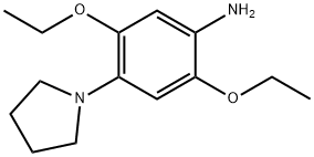 2,5-diethoxy-4-(1-pyrrolidinyl)aniline Structure