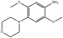 2,5-ジメトキシ-4-(4-モルホリニル)ベンゼンアミン 化学構造式