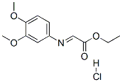 ethyl (3,4-dimethoxyphenyl)iminoacetate hydrochloride Struktur