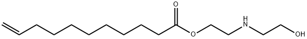 10-Undecenoic acid 2-[(2-hydroxyethyl)amino]ethyl ester Struktur