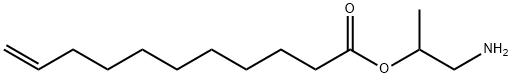 10-Undecenoic acid 2-amino-1-methylethyl ester Struktur