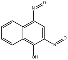 2,4-ジニトロソ-1-ナフタレノール 化学構造式