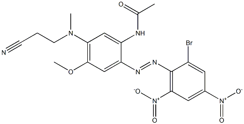 N-[2-[(2-bromo-4,6-dinitrophenyl)azo]-5-[(2-cyanoethyl)methylamino]-4-methoxyphenyl]acetamide|