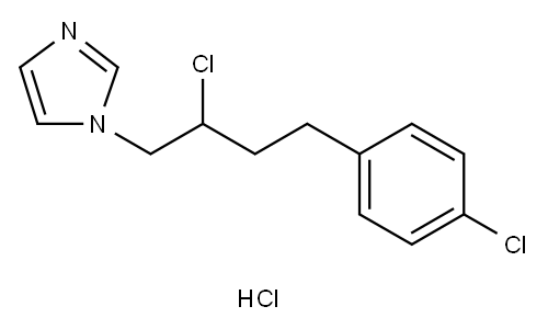 1-[2-氯-4-(4-氯苯基)-丁基]-咪唑 结构式