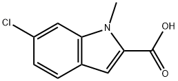 6-chloro-1-methyl-1H-indole-2-carboxylic acid(SALTDATA: FREE) Struktur